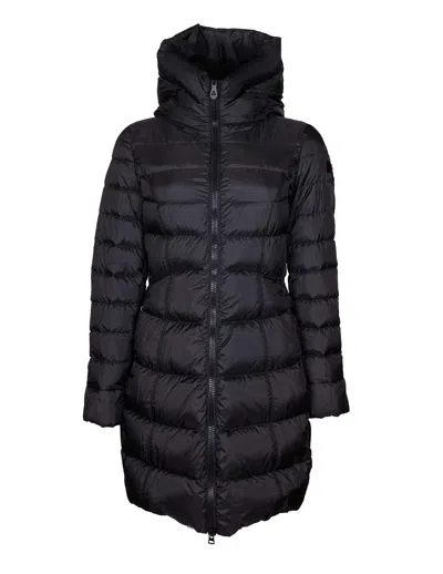 PEUTEREY LEVARIA MQN QUILTED DOWN JACKET IN RECYCLED POLYESTER, BLACK