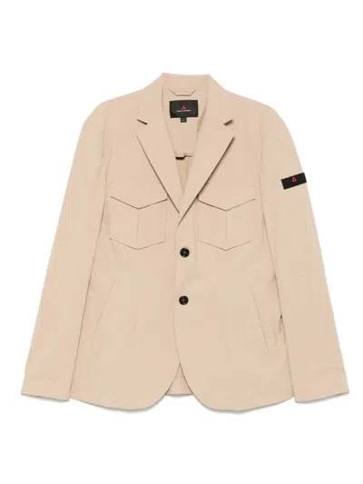 PEUTEREY PEUTEREY LIGHT BEIGE JACKET WITH FUNCTIONAL POCKETS