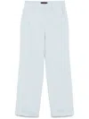 Peuterey Light Blue Cotton Blended Trousers