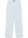 Peuterey Light Blue Cotton Blended Trousers In Light Blue
