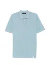 Peuterey Light Blue Solid Polo In Light Blue
