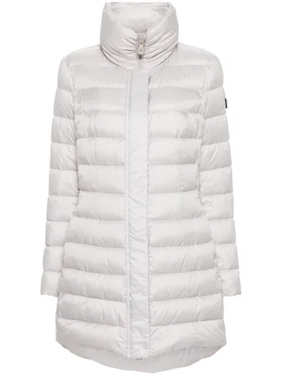 Peuterey Light Grey Logo-appliqu Jacket