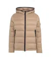 Peuterey Logo-patch Padded Jacket In Brown