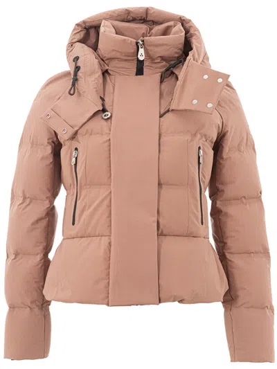 PEUTEREY LIGHT PINK PUFFY QUILTED JACKET