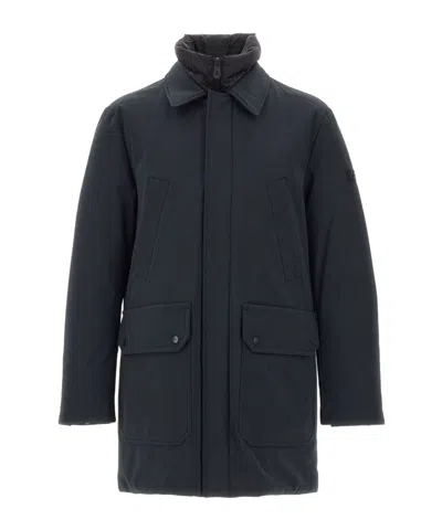 Peuterey Loch Tj Hooded Parka Coat In Blue