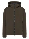 Peuterey Loge Srt 1 Hooded Quilted Jacket In Brown