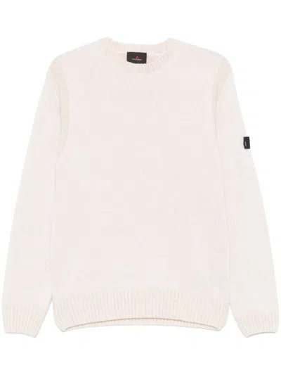 Peuterey Logo-badge Sweater In Neutrals