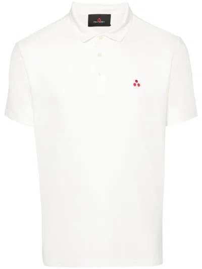 Peuterey Embroidered-logo Polo Shirt In White