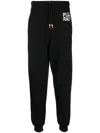 Peuterey Cotton Pants Elasticated Ankles Rear Pocket In Black