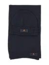 Peuterey Logo-patch Beanie Scarf Set In Black