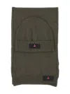 Peuterey Logo-patch Beanie Scarf Set In Green