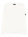 Peuterey Logo-patch Cotton-blend Sweater In White