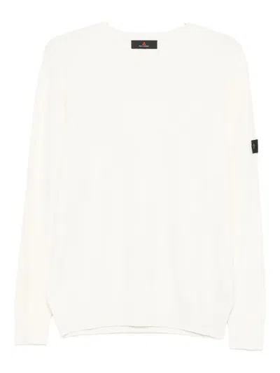 PEUTEREY LOGO-PATCH COTTON-BLEND SWEATER