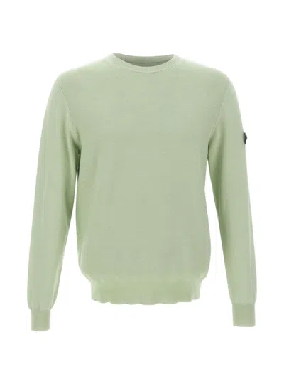 Peuterey Logo-patch Crew-neck Sweatshirt In Green