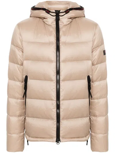 PEUTEREY LOGO-PATCH PADDED JACKET