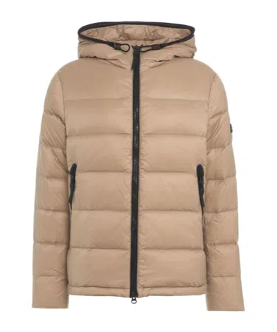 PEUTEREY LOGO-PATCH PADDED JACKET