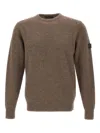 Peuterey Logo-patch Sweater In Brown