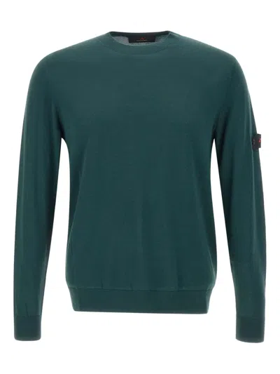 Peuterey Logo-patch Sweater In Green
