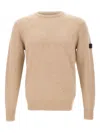 Peuterey Logo-patch Sweater In Neutral