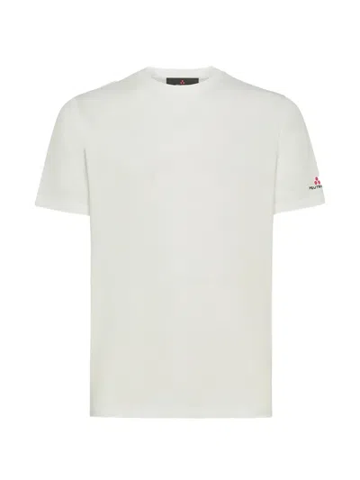 Peuterey T-shirt Bianca Con Logo A Maniche Corte  In White