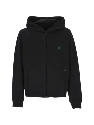 Peuterey Logo-patch Zip-up Hoodie In Orange