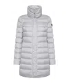 Peuterey Nylon Midi Down Jacket In Gray
