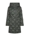 Peuterey Woman Puffer Military Green Size 10 Polyester