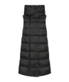 Peuterey Long Hooded Vest In Black