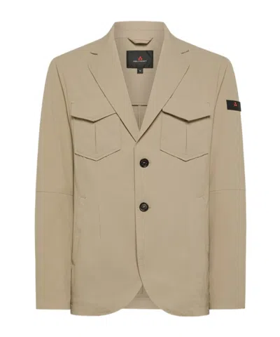 Peuterey Long Sleeve Casual Jacket In Almond-colored