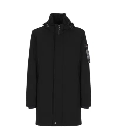Peuterey Long Sleeve Hooded Jacket In Black