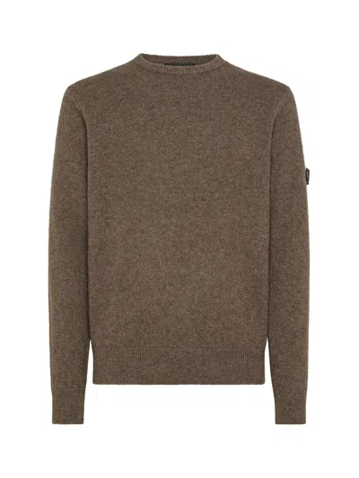 PEUTEREY PEUTEREY LONG-SLEEVED CREWNECK SWEATER WITH LOGO