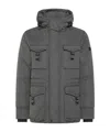 Peuterey Long-sleeved Down Jacket In Black