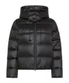 Peuterey Long-sleeved Down Jacket In Black