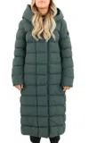 Peuterey Long-sleeved Hooded Cotton Jacket In Green