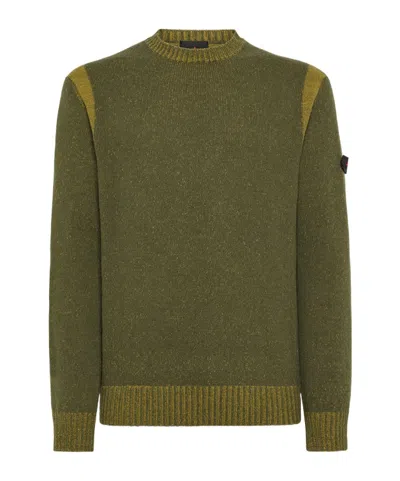 Peuterey Long-sleeved Sweater In Green