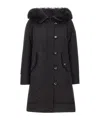Peuterey Long-sleeved Down Jacket In Black