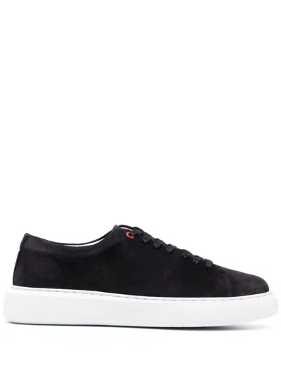 Peuterey Low-top Suede Sneakers In Blau