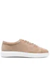 Peuterey Low-top Suede Sneakers In Brown