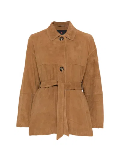 PEUTEREY PEUTEREY MACHUCA SUEDE LEATHER JACKET