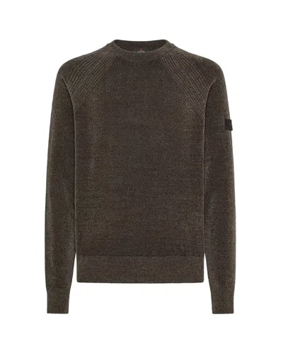 Peuterey Maglia In Ciniglia Rasata Marrone In Brown