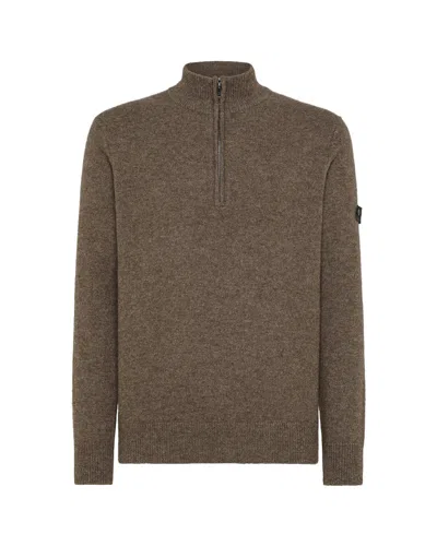 PEUTEREY FERRO HALF-ZIP YAK WOOL SWEATER