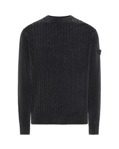 Peuterey Maglione Cursa Blu Grafite In Black