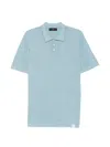 Peuterey Light Blue Solid Polo In Blue