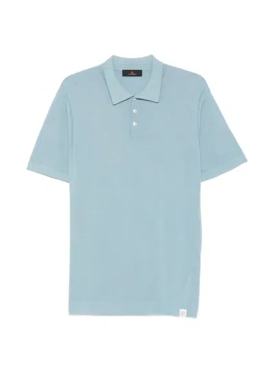 Peuterey Malaga Short-sleeve Polo Shirt In Blue