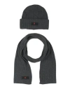 Peuterey Man Accessories Set Charcoal Size M Polyamide, Viscose, Wool, Cashmere