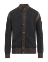 Peuterey Man Cardigan Midnight Blue Size Xl Wool, Polyamide