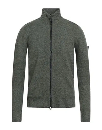 Peuterey Man Cardigan Military Green Size Xl Wool, Polyamide