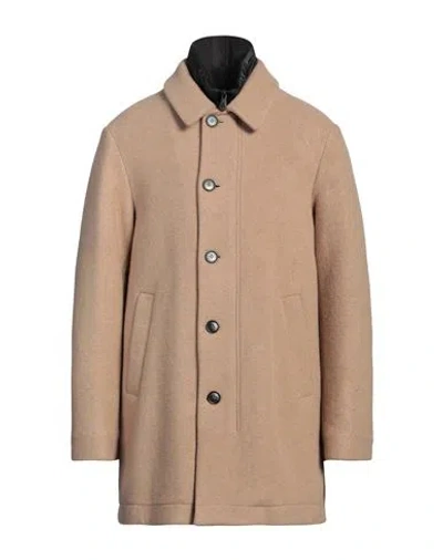 Peuterey Man Coat Beige Size Xl Wool, Polyester, Polyurethane