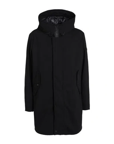 Peuterey Man Coat Black Size Xl Polyester In Black