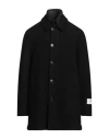Peuterey Man Coat Black Size Xl Wool, Polyester, Polyurethane